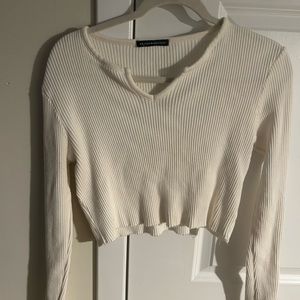 Brandy Melville Paige V-Neck Top One-Size (S)